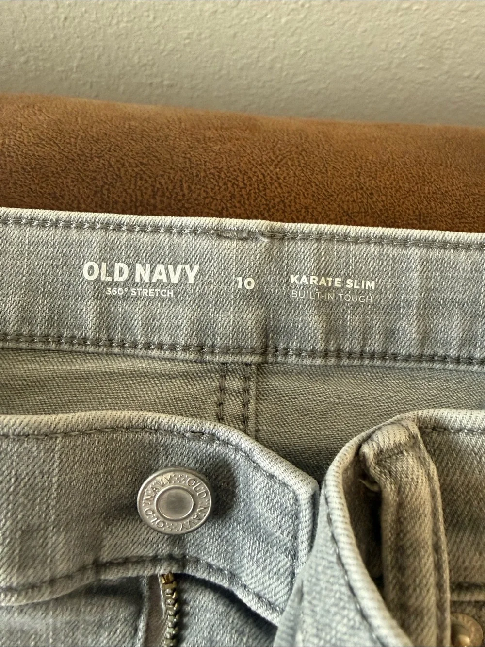 Old Navy Light Gray Skinny Jeans